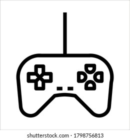 joystick icon. game controller vector icon on white background