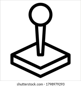 joystick icon. game controller vector icon on white background