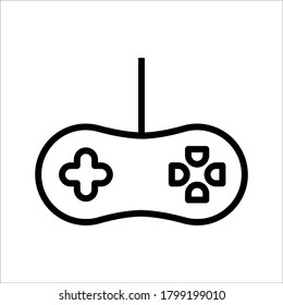 joystick icon. game controller vector icon on white background