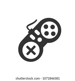 Joystick icon. Game controller vector.Game pad sign isolated on white background.Simple console illustration for web and mobile platforms.