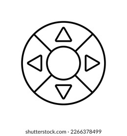 icono joystick, vector de juegos, ilustración de control