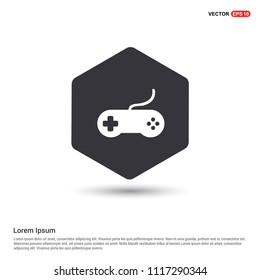 Joystick Icon Hexa White Background icon template - Free vector icon