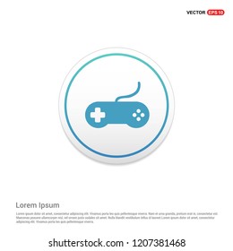 Joystick Icon Hexa White Background icon template - vector icon