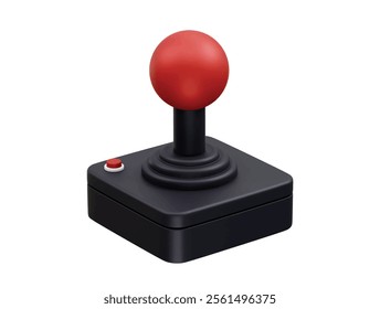 Joystick icon illustration 3d render vector