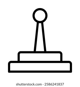 Joystick icon illustration in line style. Perfect for website mobile app presentation. Suitable for any user interface and user experience