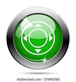 Joystick icon. Internet button on white background. EPS10 vector. 
