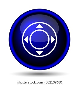 Joystick icon. Internet button on white background. EPS10 vector