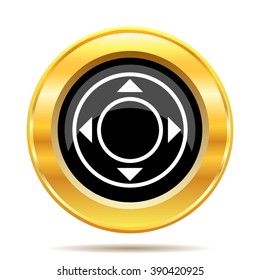 Joystick icon. Internet button on white background. EPS10 vector.
