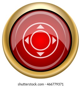 Joystick icon. Internet button on white background. EPS10 vector.