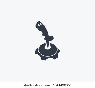 Joystick icon isolated on clean background. Joystick icon concept drawing icon in modern style. Vector illustration for your web mobile logo app UI design.