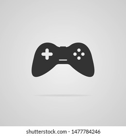 Joystick icon isolated on gray background. Flat style. Vector illustration.