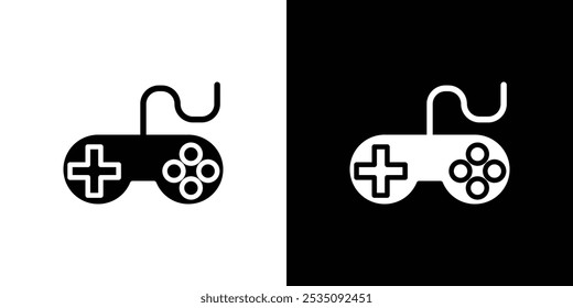 Joystick-Symbol, lineares Logo einzeln