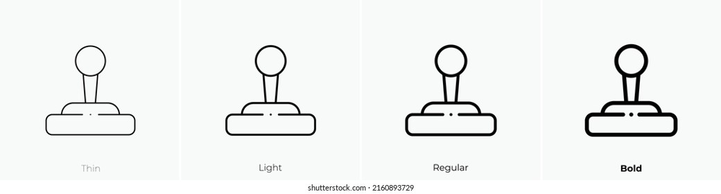 joystick icon. Linear style sign isolated on white background. Vector illustration.
