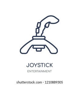 Joystick icon. Joystick linear symbol design from Entertainment collection.