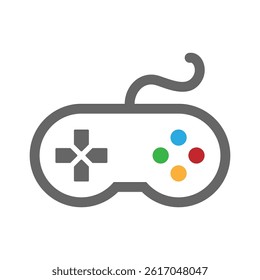 Joystick icon logo design template