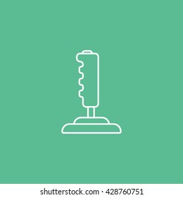 Joystick Icon On Green Background