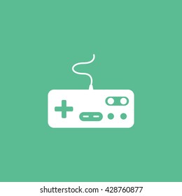 Joystick Icon On Green Background