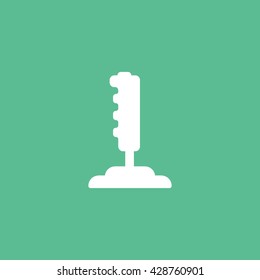 Joystick Icon On Green Background