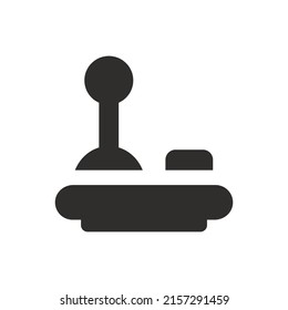 Joystick icon on white background