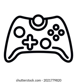 Joystick icon. Outline joystick vector icon for web design isolated on white background