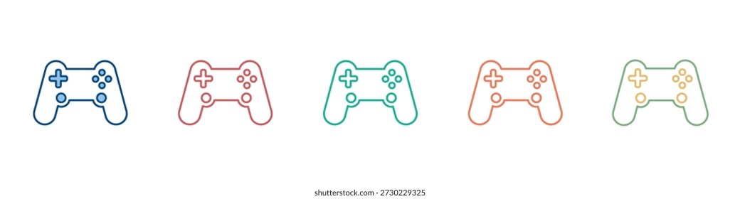 Joystick-Symbolsatz - Sammlung mehrerer Stile