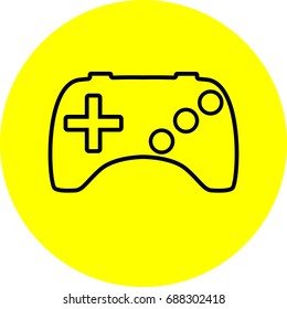 Joystick icon , sign design (edge)