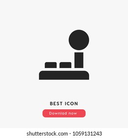 Joystick icon sign,  multimedia symbol vector illustration for web and mobil app isolated on grey background