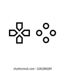 Joystick Icon Sign Vector Isolated on White Artboard 