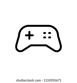 Joystick icon simple flat style outline vector.