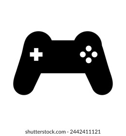 símbolo de icono de joystick ilustración vectorial plana sobre fondo blanco..eps
