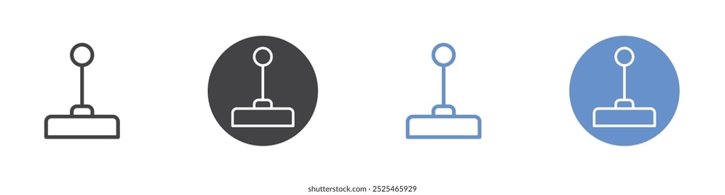 Joystick-Symbol Dünner Umriss eines Kunstsymbols