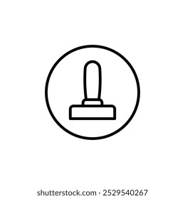 Joystick-Symbol Dünner Vektorsatz