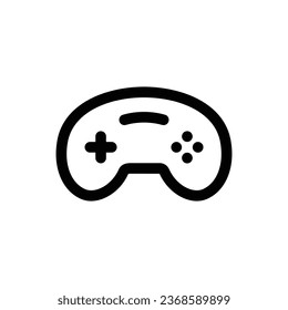 Icono de Joystick en estilo plano de moda aislado en fondo blanco. Símbolo de silueta de Joystick para tu diseño de sitio web, logotipo, aplicación, interfaz de usuario. Ilustración del vector, EPS10.