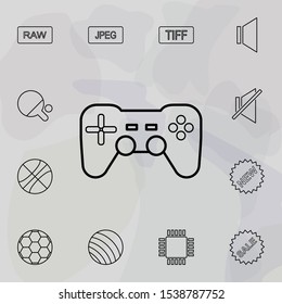 joystick icon. Universal set of web for website design and development, app development