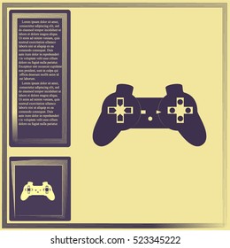 Joystick icon vector