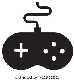 Joystick icon  vector black color