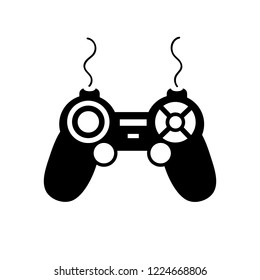 Joystick icon. Vector color flat joystick.