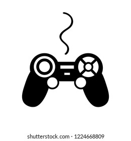 Joystick icon. Vector color flat joystick.