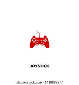 joystick icon. joystick vector design. sign design. red color