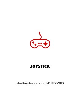 joystick icon. joystick vector design. sign design. red color