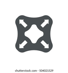 Joystick Icon Vector flat design style