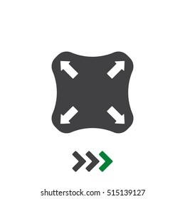 Joystick Icon Vector flat design style