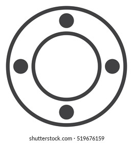Joystick Icon Vector flat design style