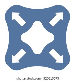 Joystick Icon Vector flat design style