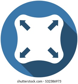 Joystick Icon Vector flat design style