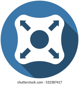 Joystick Icon Vector flat design style