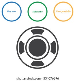 Joystick Icon Vector flat design style