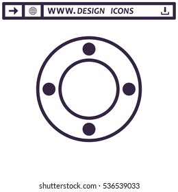 Joystick Icon Vector flat design style