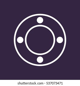 Joystick Icon Vector flat design style