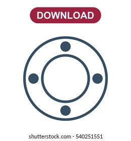 Joystick Icon Vector flat design style